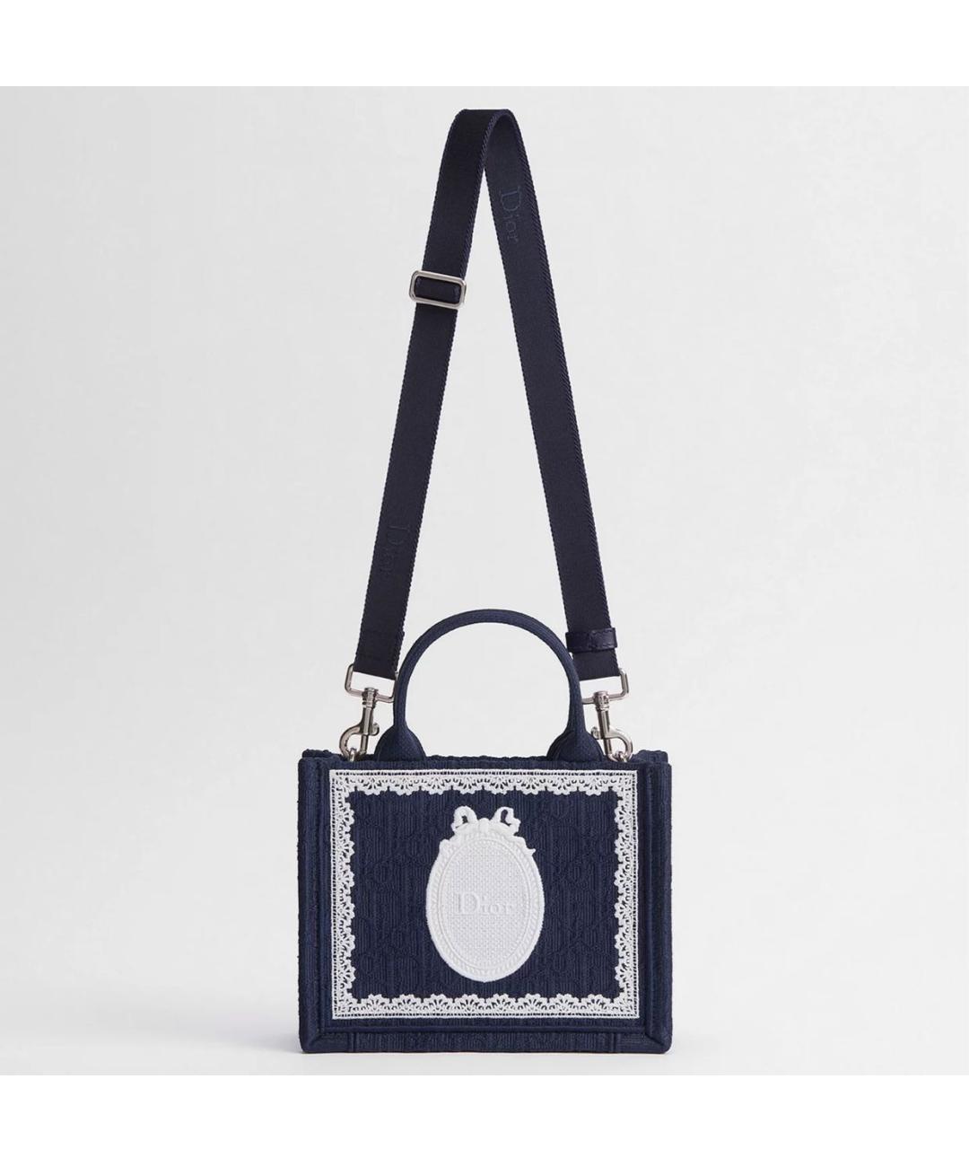 CHRISTIAN DIOR Синяя сумка тоут, фото 4