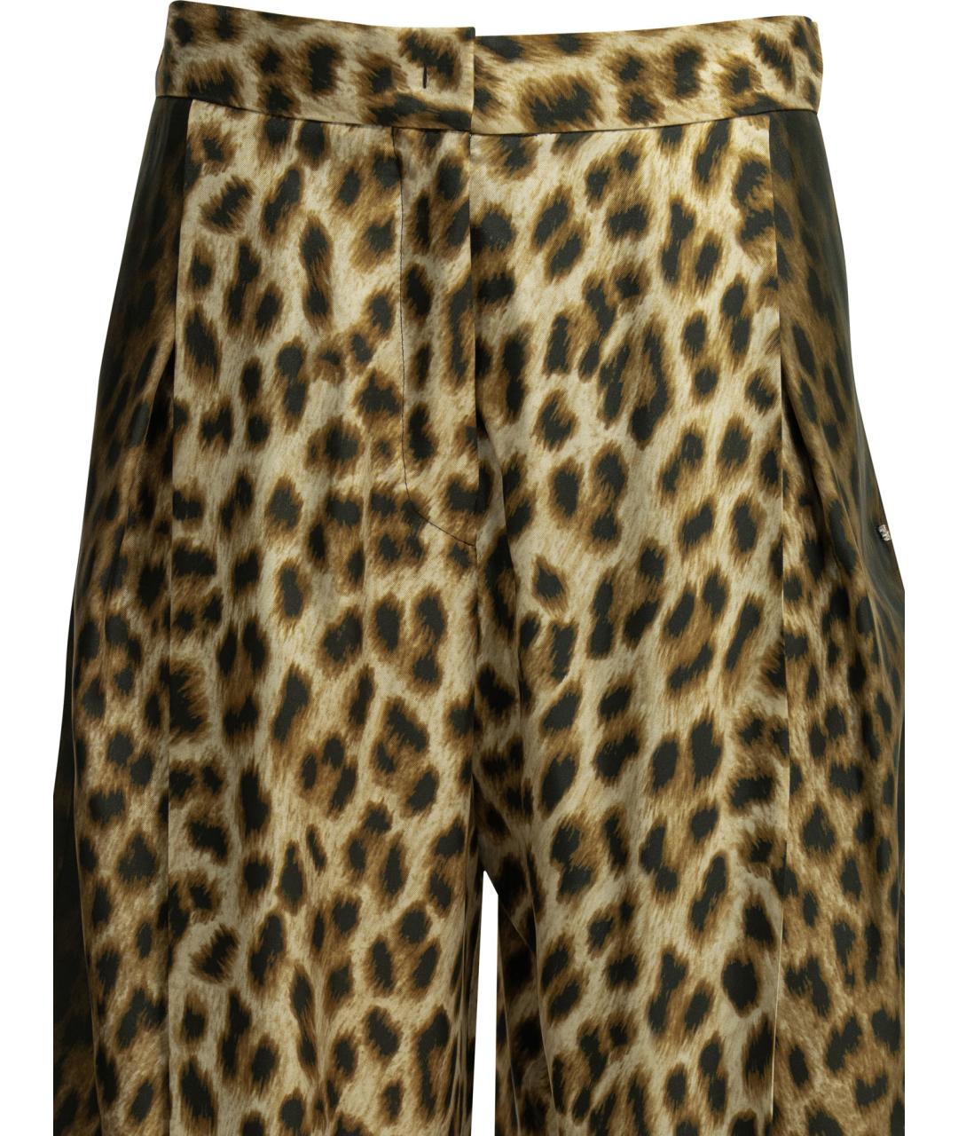 SPORTMAX Мульти шелковые прямые брюки, фото 3