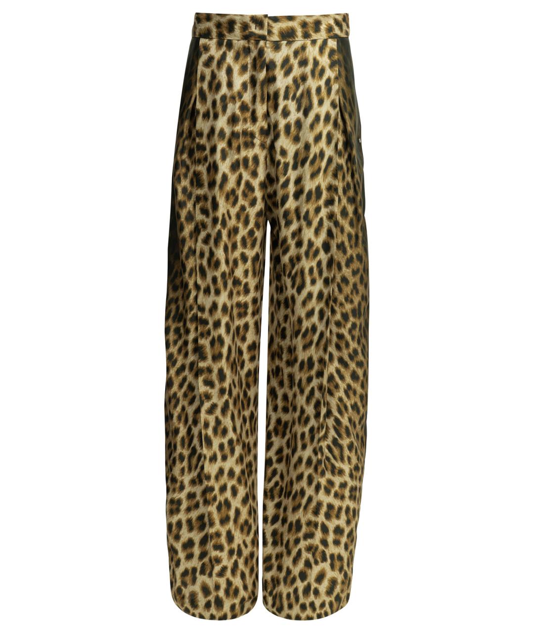 SPORTMAX Мульти шелковые прямые брюки, фото 1