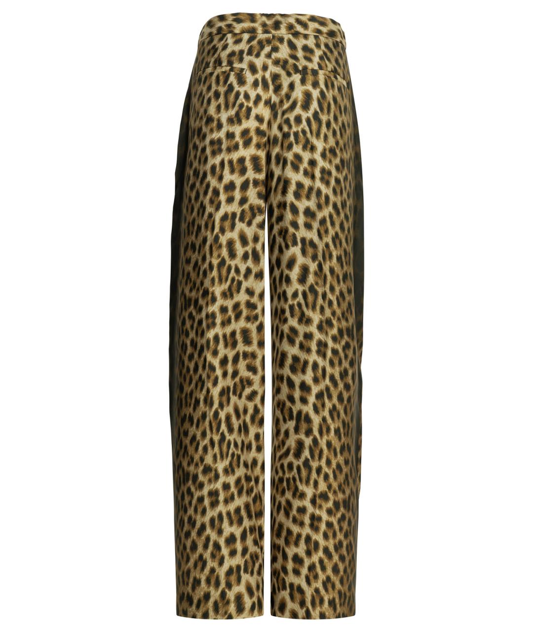 SPORTMAX Мульти шелковые прямые брюки, фото 2