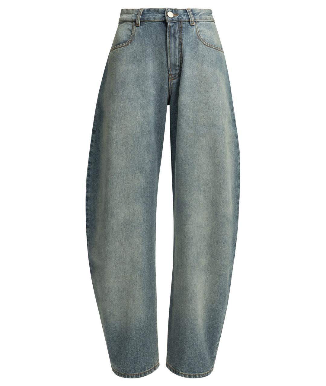 ALAIA Голубые хлопковые прямые джинсы, фото 1
