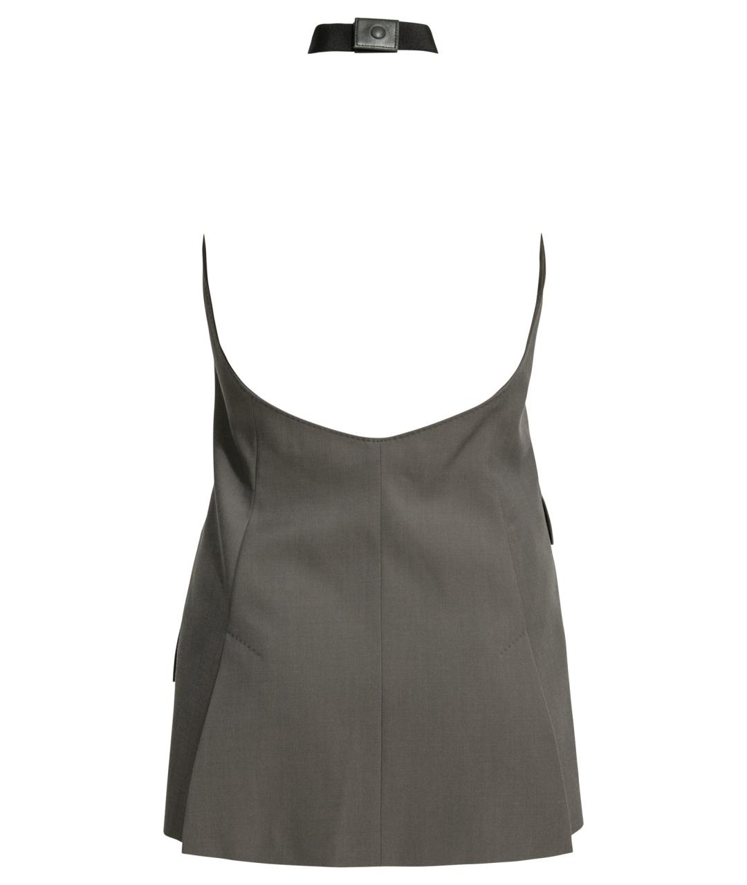 MAX MARA Серый шерстяной жилет, фото 2