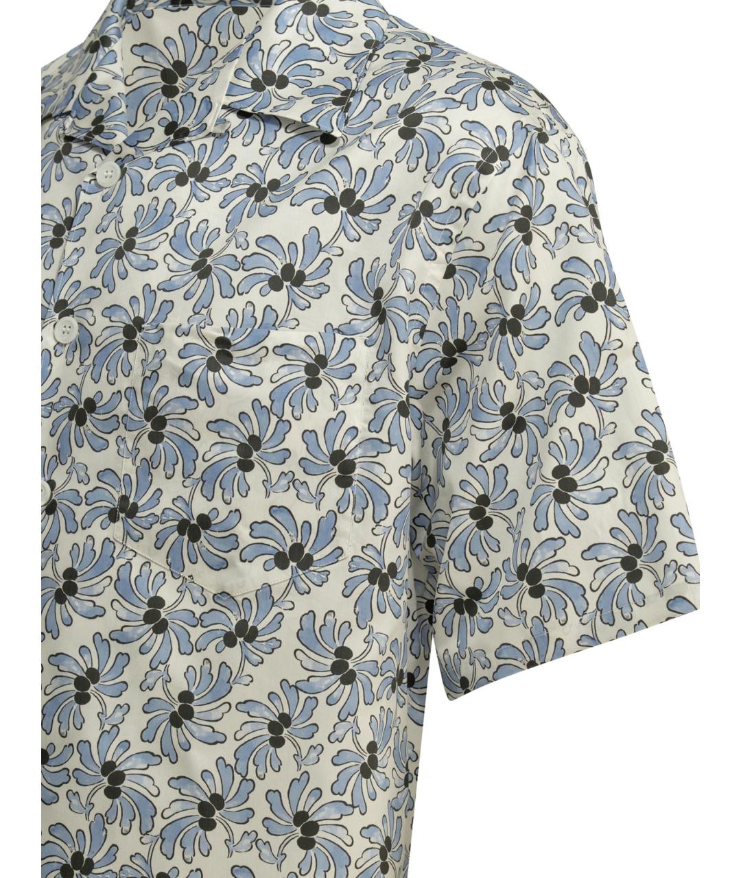 PRADA Голубая хлопковая кэжуал рубашка, фото 4