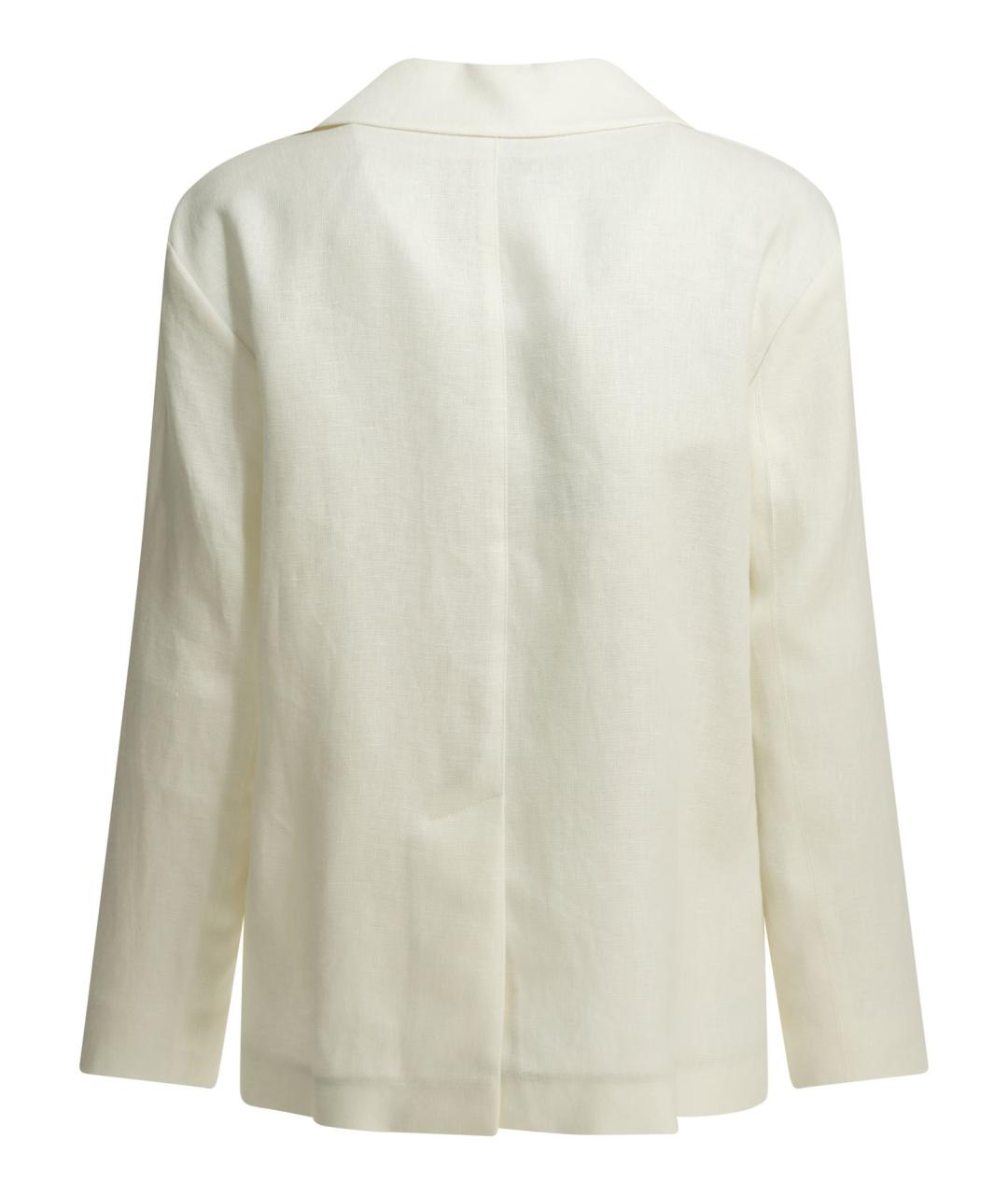 'S MAX MARA Белый льняной жакет/пиджак, фото 2