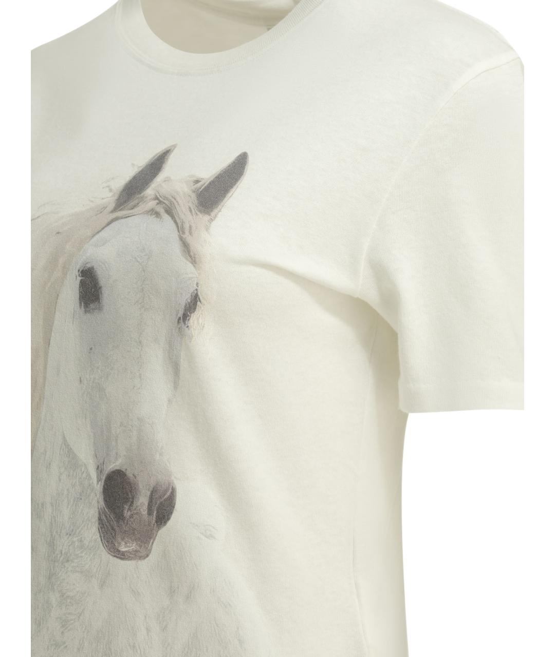 CHLOE Белая хлопковая футболка, фото 4