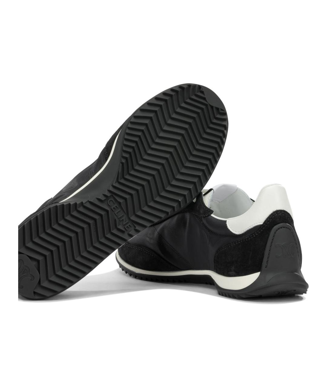 CELINE Черные кожаные кроссовки, фото 5