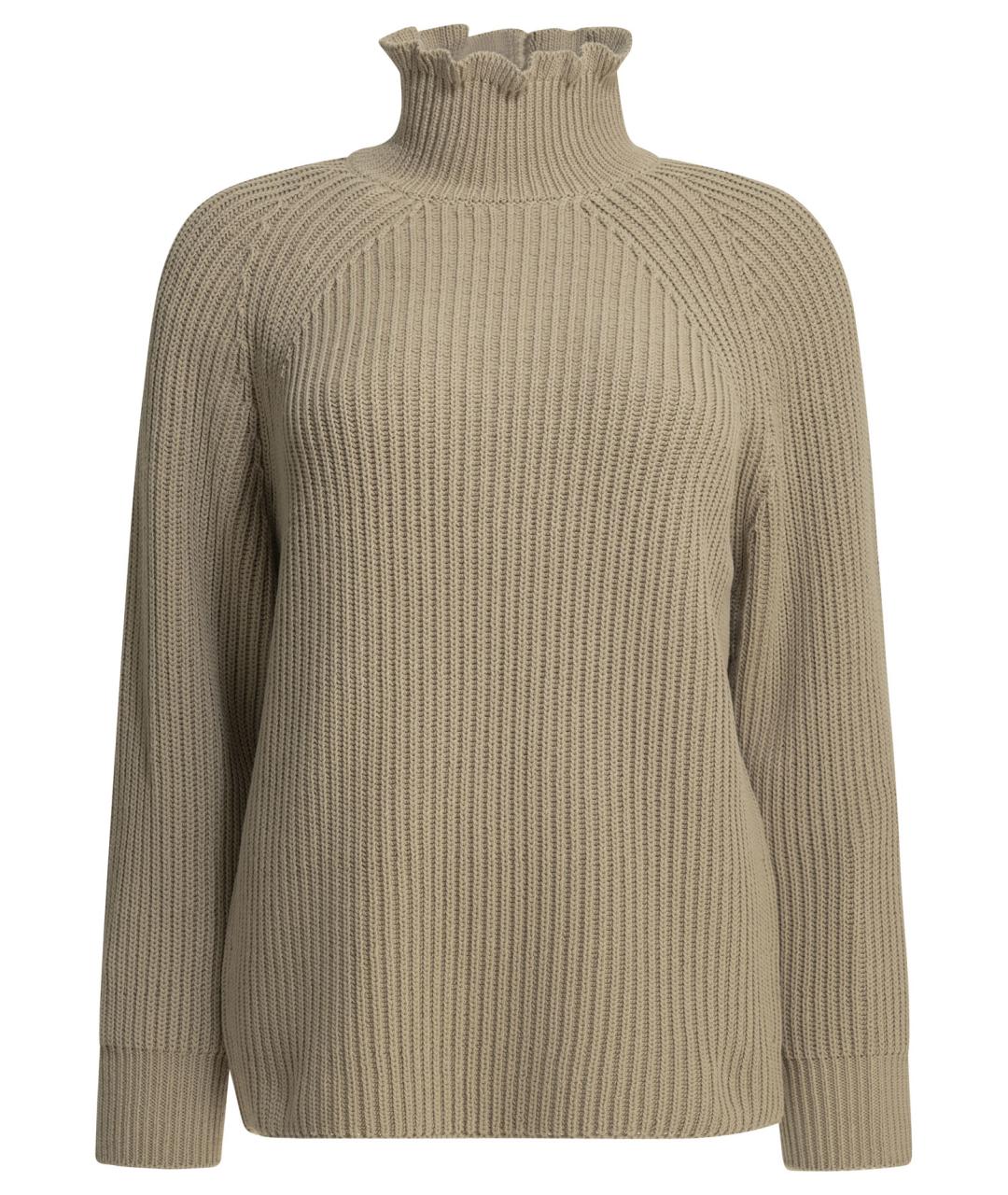 MAX MARA Бежевый хлопковый джемпер / свитер, фото 1