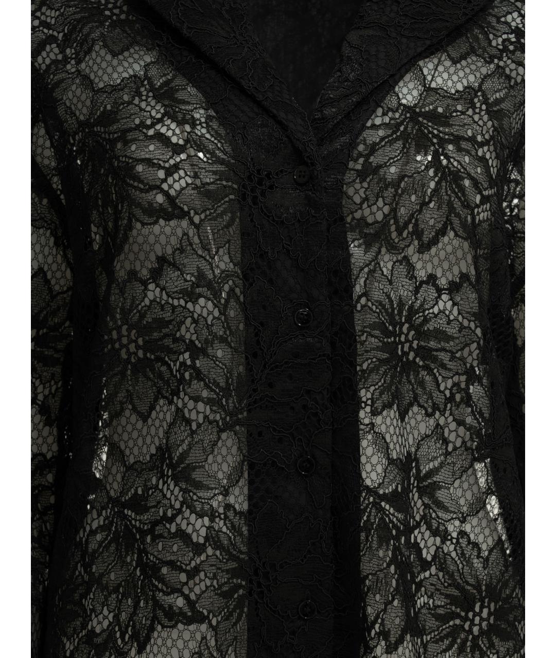 SPORTMAX Черная полиэстеровая блузы, фото 3