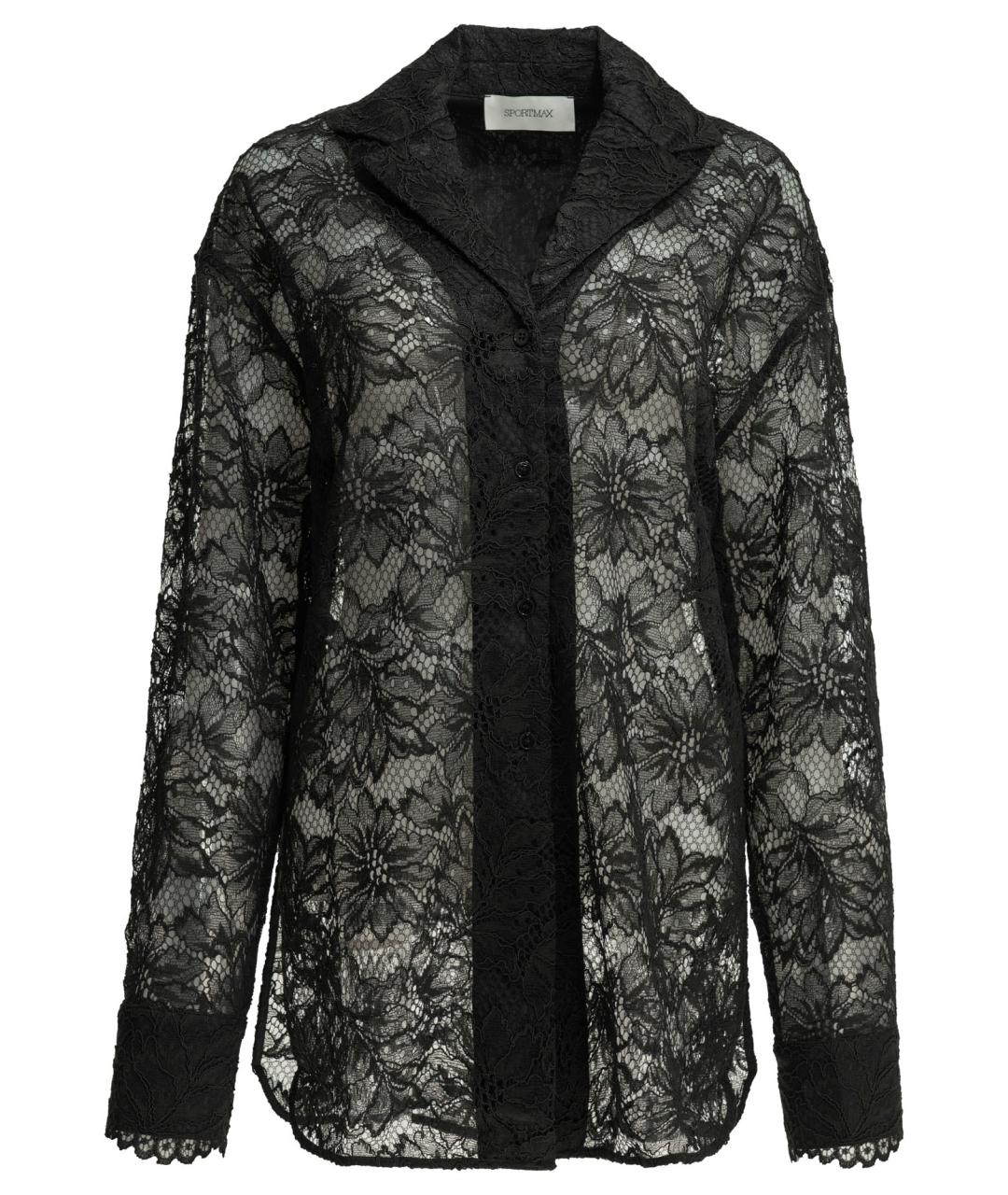 SPORTMAX Черная полиэстеровая блузы, фото 1