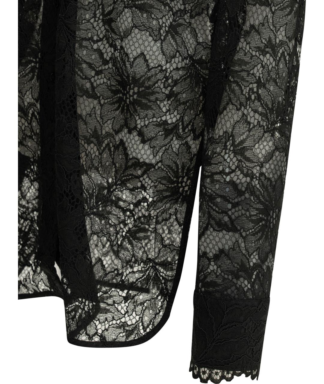 SPORTMAX Черная полиэстеровая блузы, фото 4