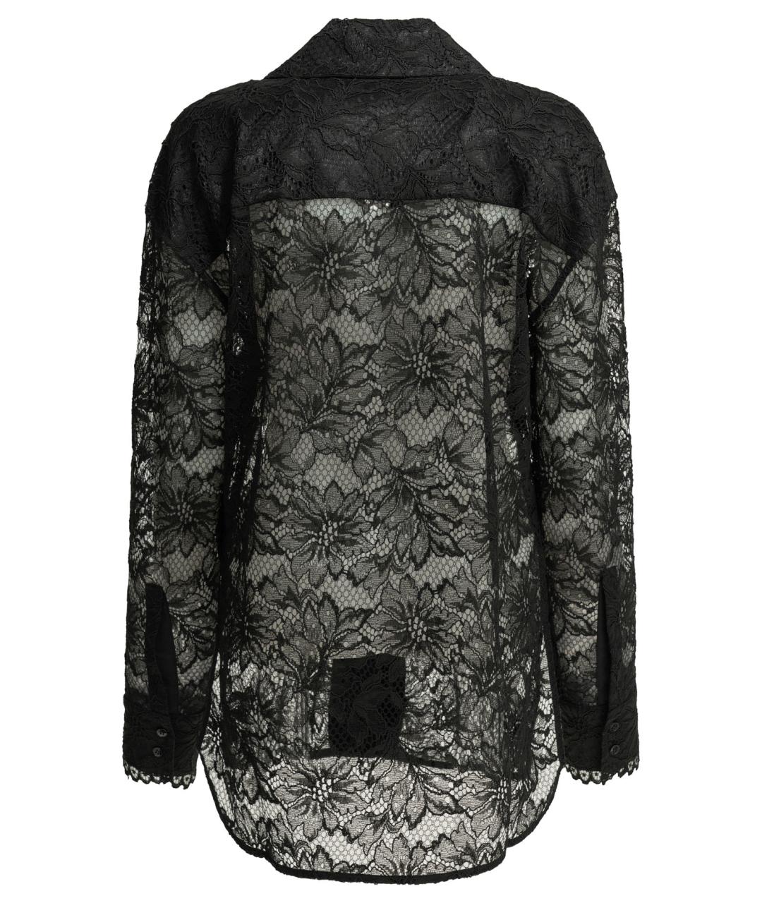 SPORTMAX Черная полиэстеровая блузы, фото 2