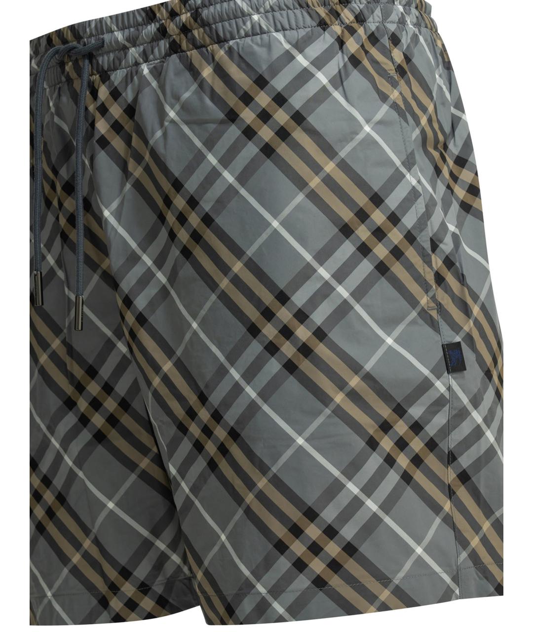 BURBERRY Синие полиамидовые плавки, фото 4