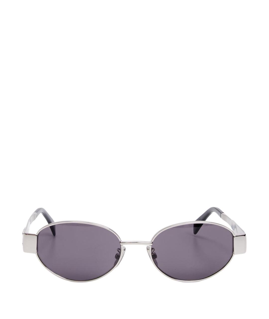 CELINE Серые металлические солнцезащитные очки, фото 1