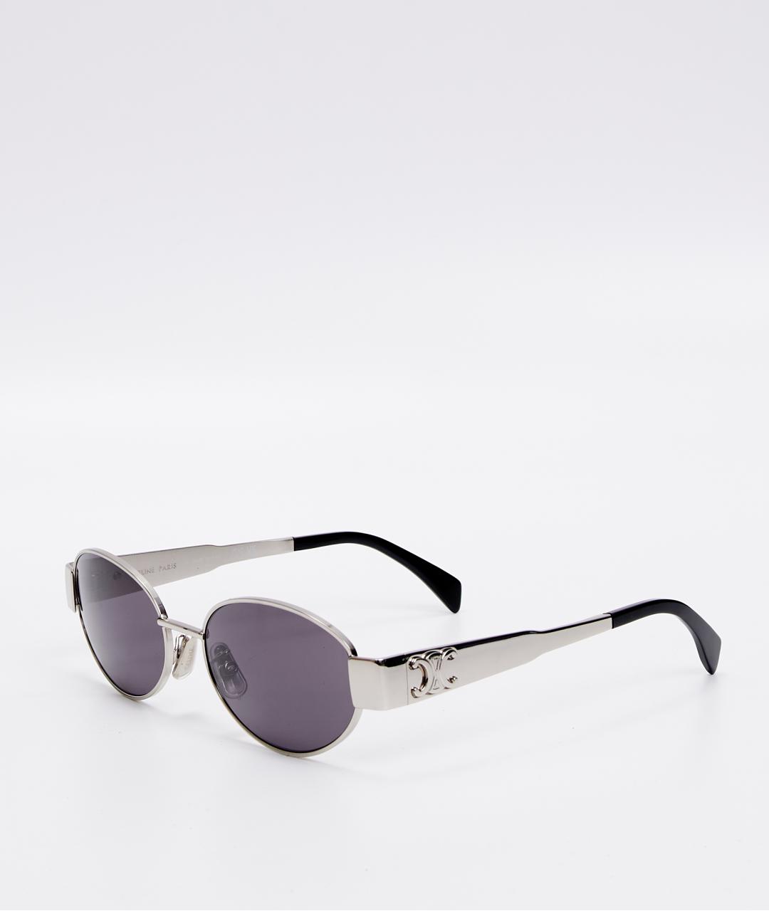 CELINE Серые металлические солнцезащитные очки, фото 2