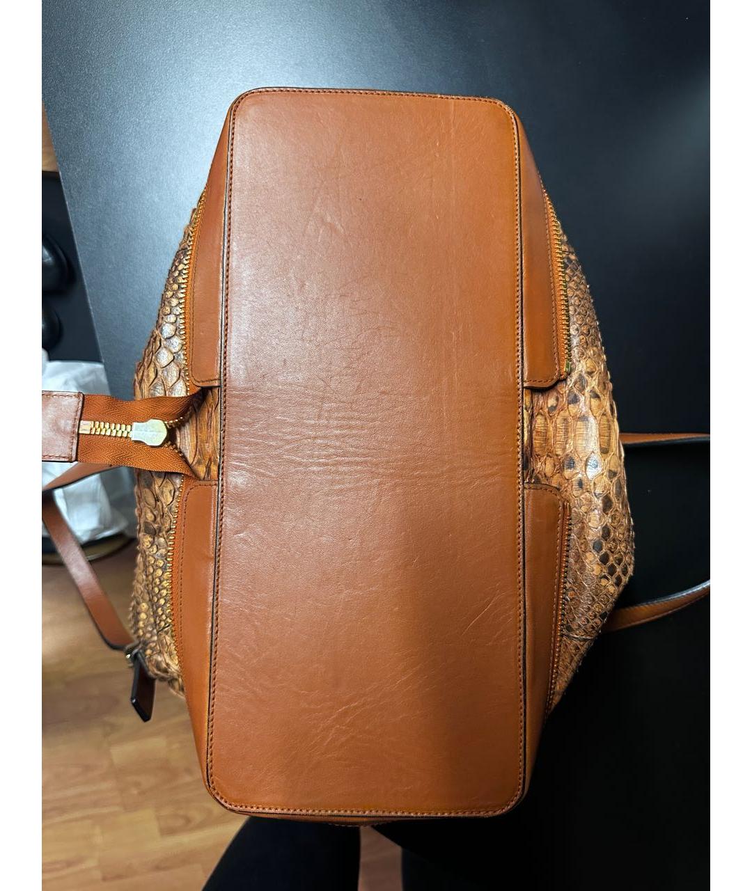 CHLOE Коричневая сумка тоут из экзотической кожи, фото 5