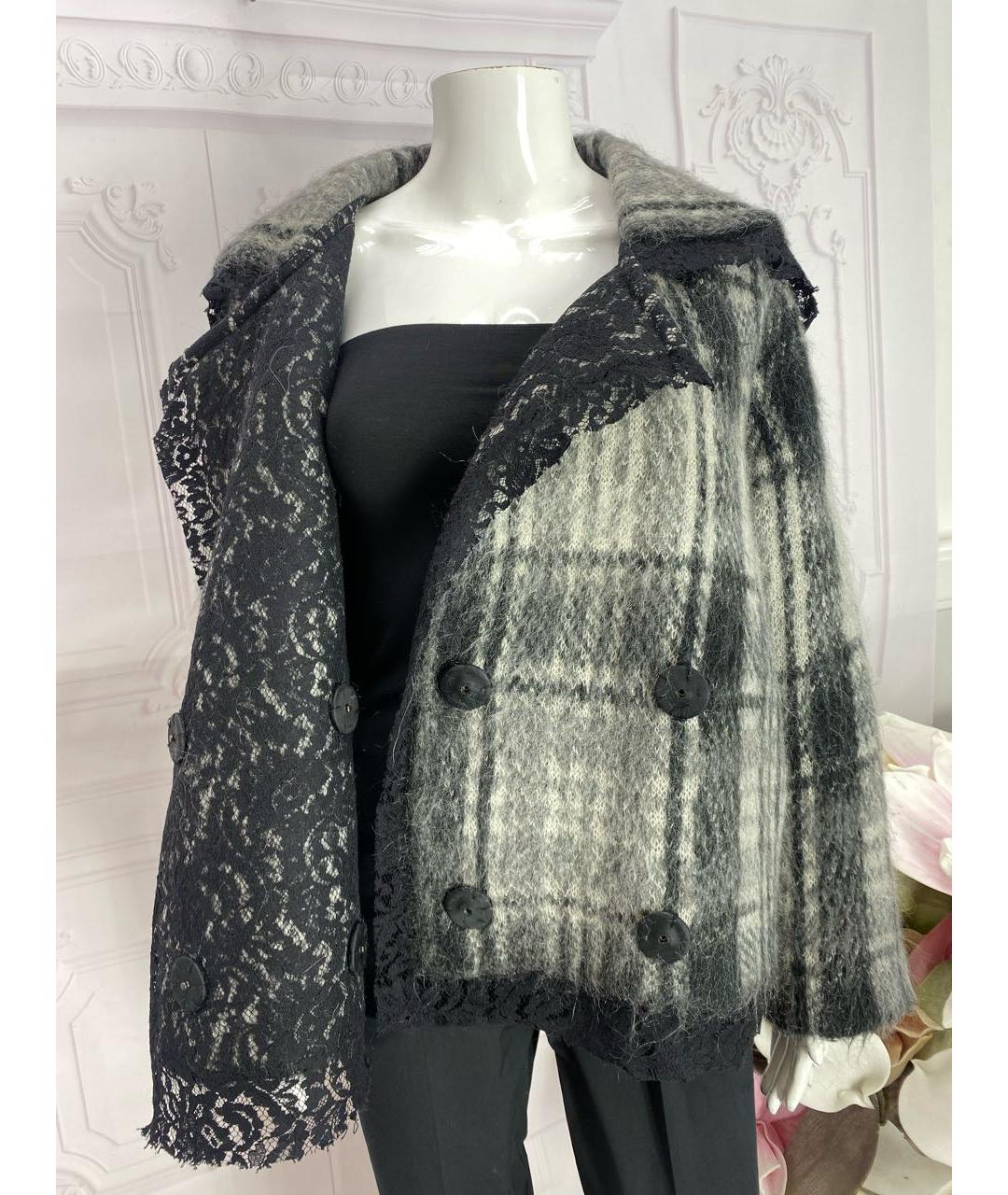 NUDE Черный шерстяной жакет/пиджак, фото 8