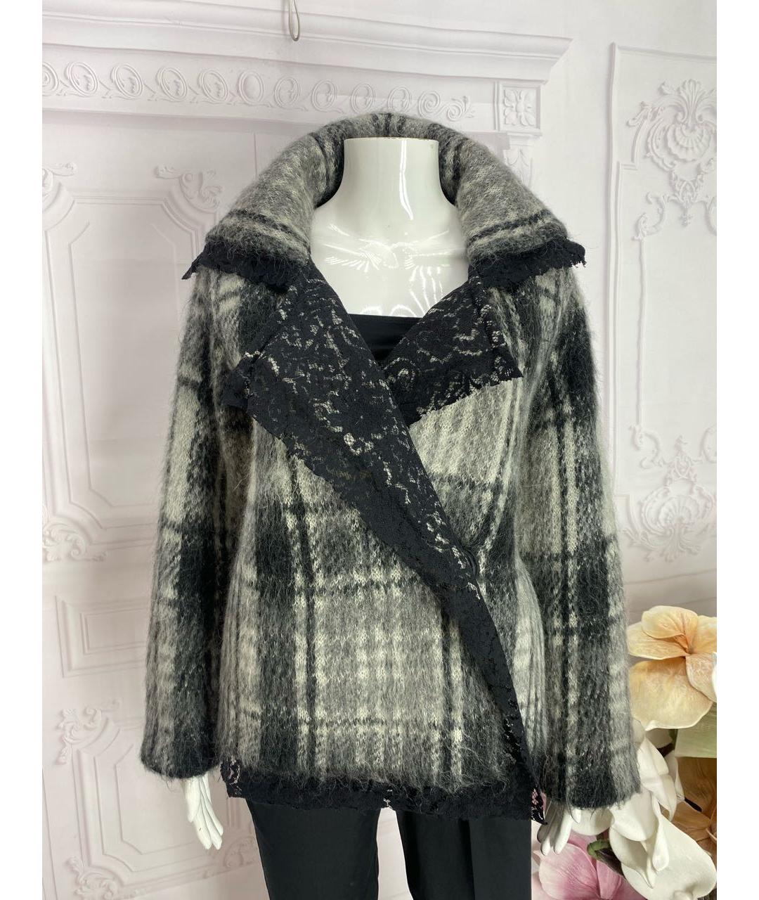 NUDE Черный шерстяной жакет/пиджак, фото 5