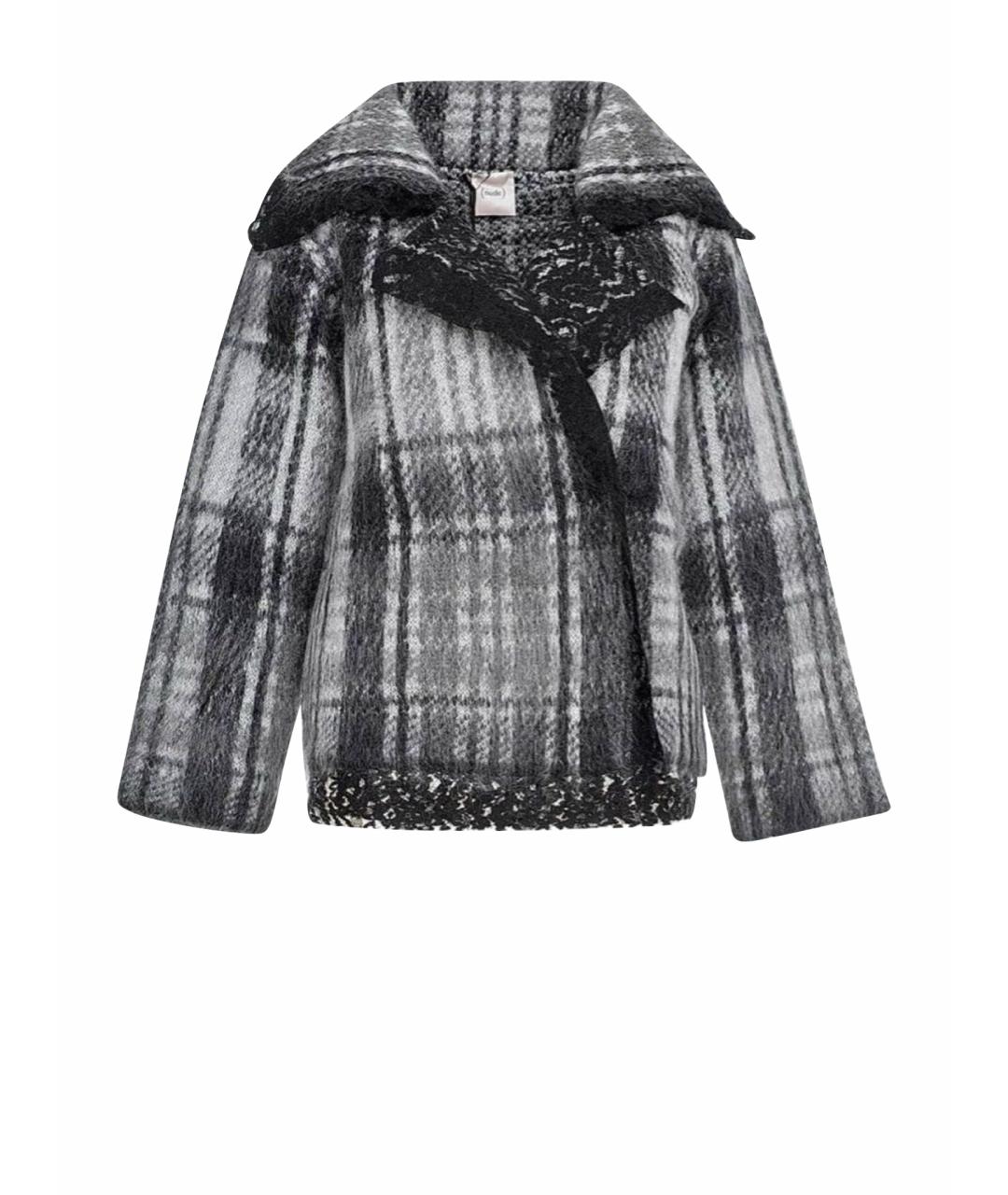 NUDE Черный шерстяной жакет/пиджак, фото 1