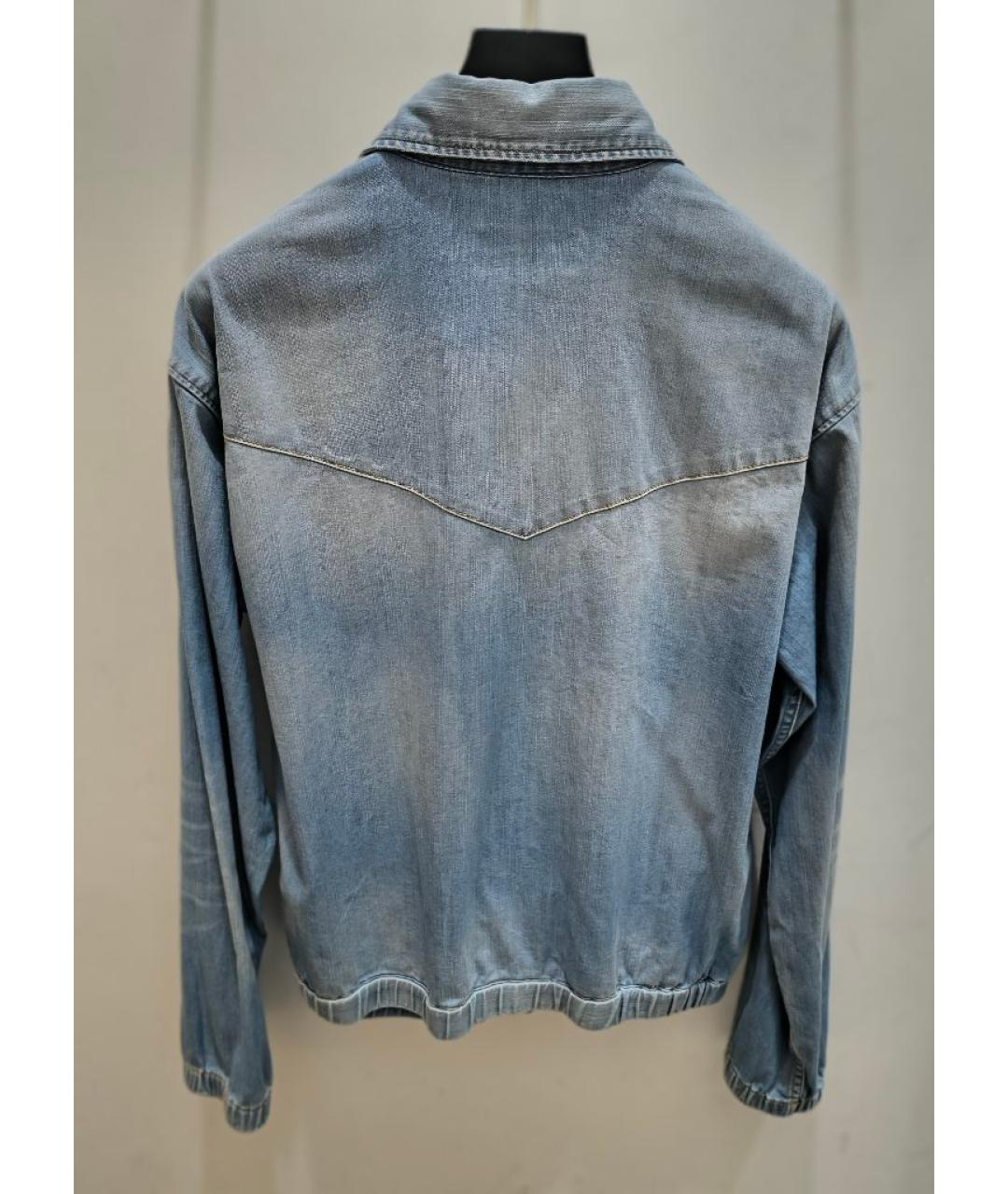 DSQUARED2 Голубая хлопковая кэжуал рубашка, фото 2