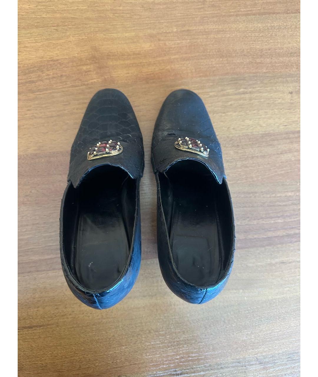 CHANEL Черные туфли из экзотической кожи, фото 3