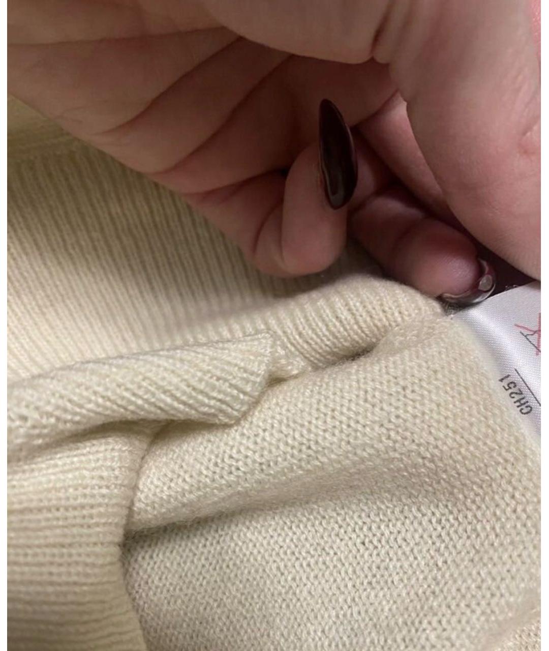 CHLOE Бежевая кашемировая водолазка, фото 6