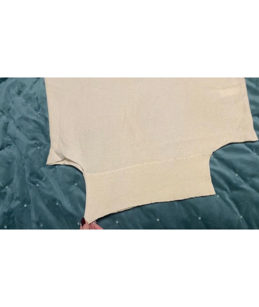 CHLOE Бежевая кашемировая водолазка, фото 4