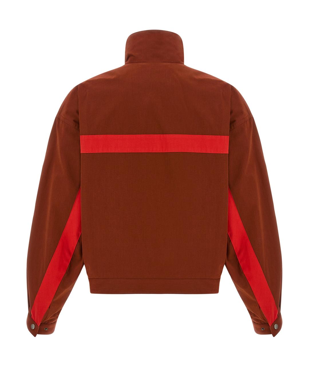 SAINT LAURENT Коричневая хлопковая куртка, фото 2