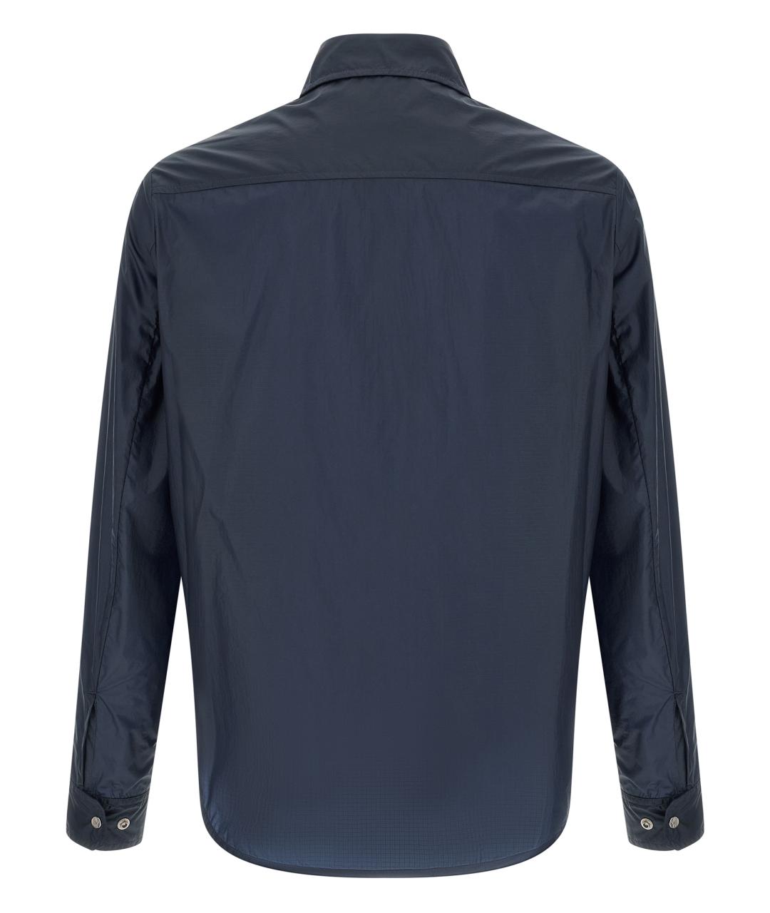 MONCLER Темно-синяя кэжуал рубашка, фото 2