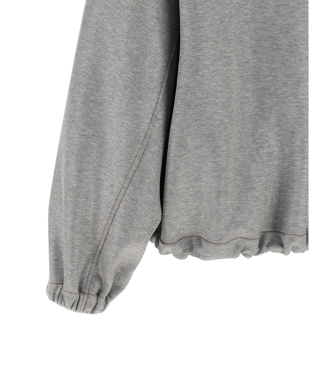 BRUNELLO CUCINELLI Серебряная хлопковая куртка, фото 4