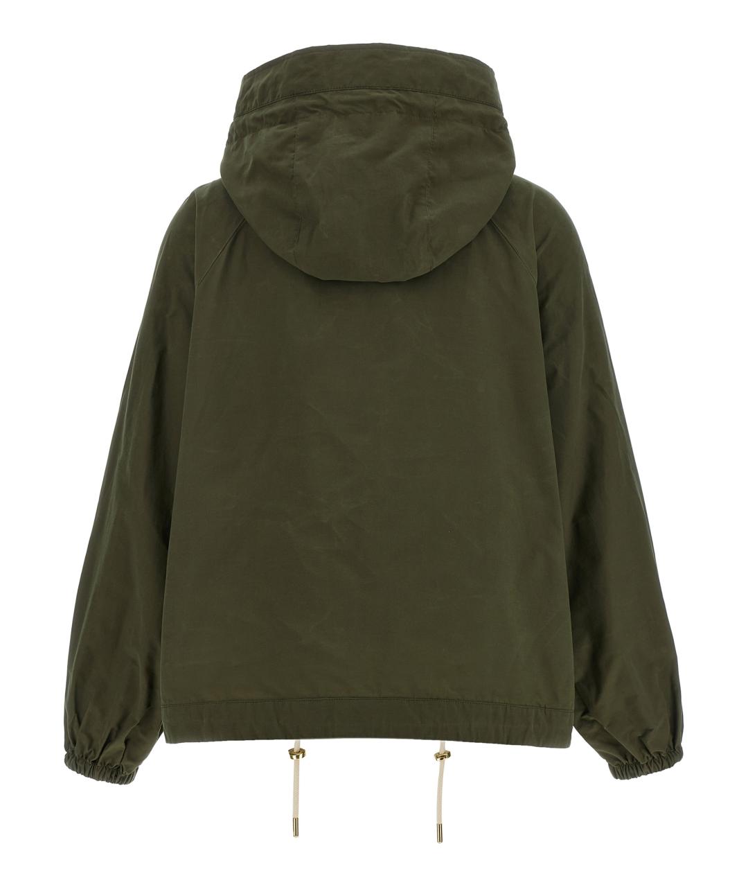 BARBOUR Зеленая хлопковая куртка, фото 2