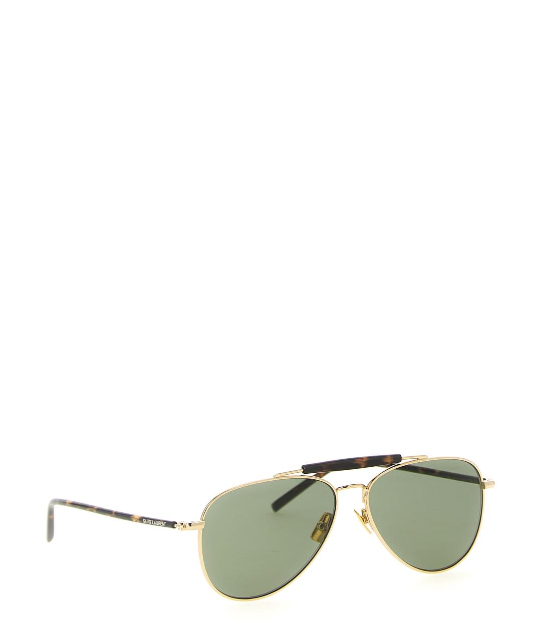 SAINT LAURENT Мульти металлические солнцезащитные очки, фото 1