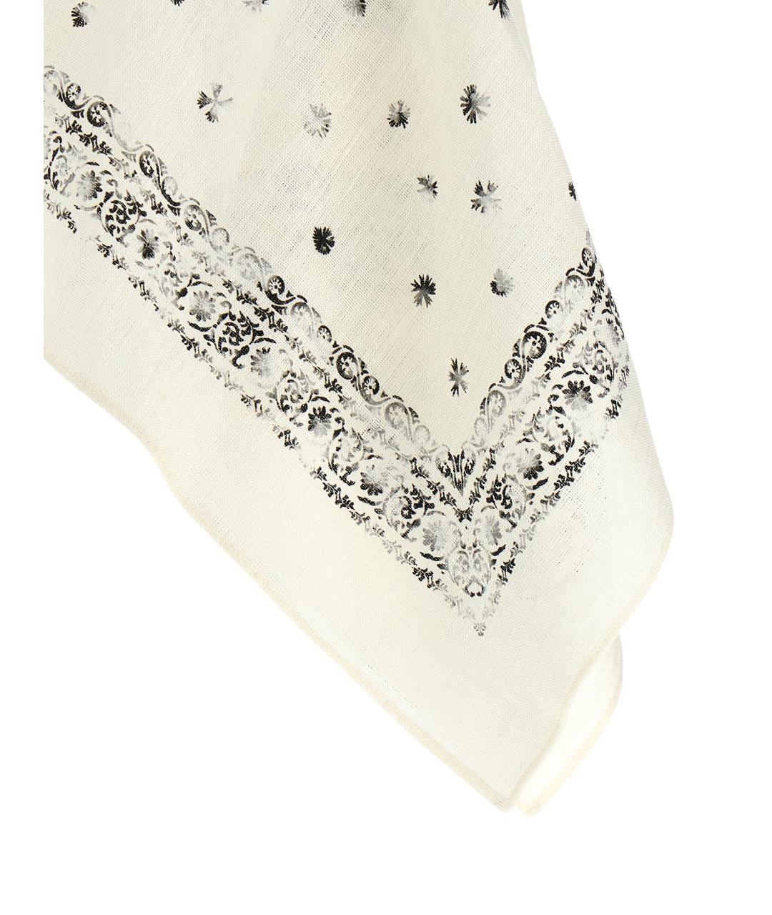 ALBERTA FERRETTI Белая льняная майка, фото 4