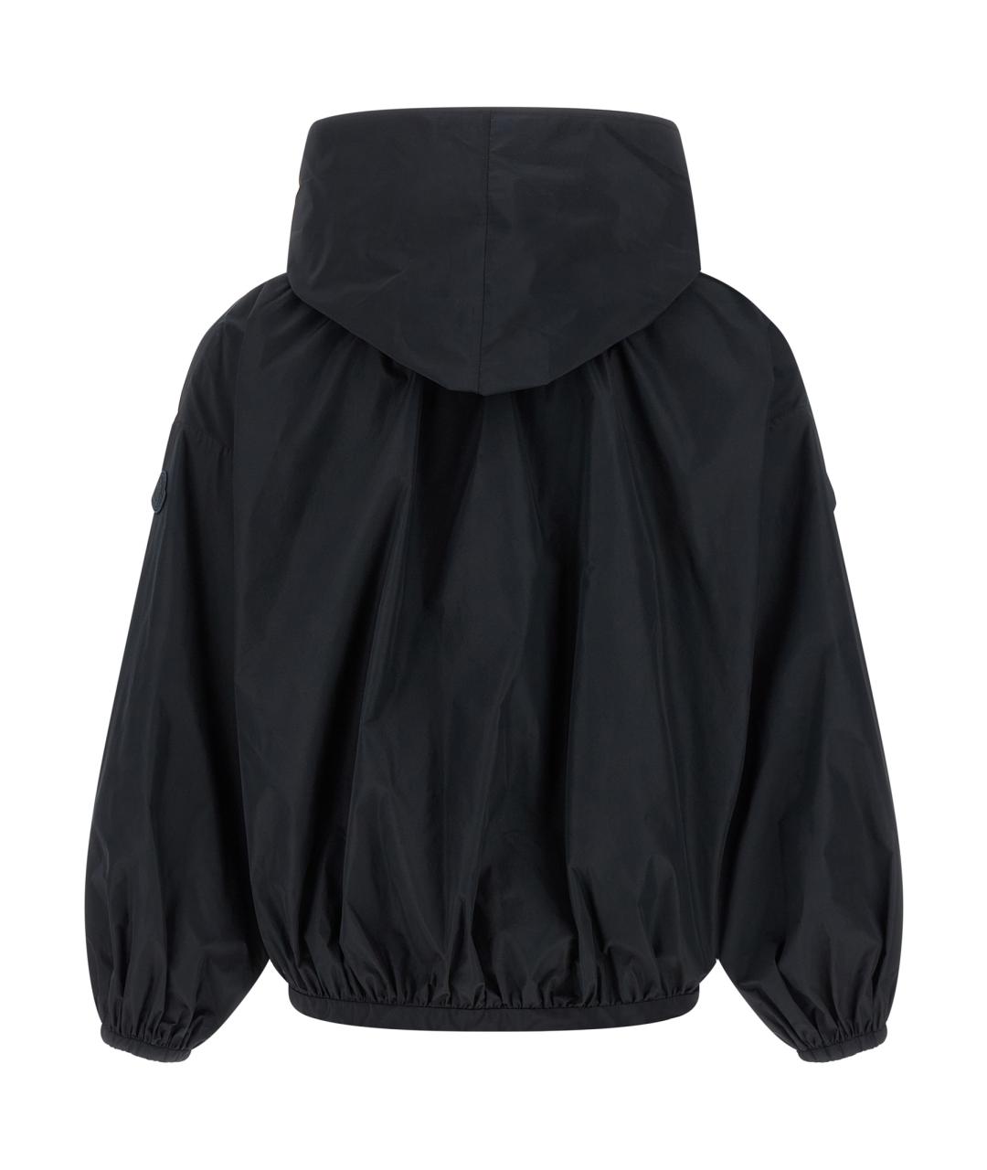 MONCLER Темно-синяя полиэстеровая куртка, фото 2