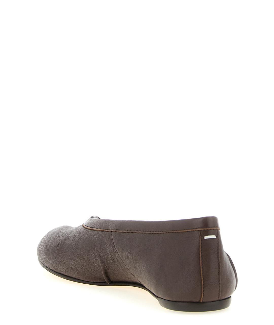 MAISON MARGIELA Коричневые кожаные балетки, фото 3