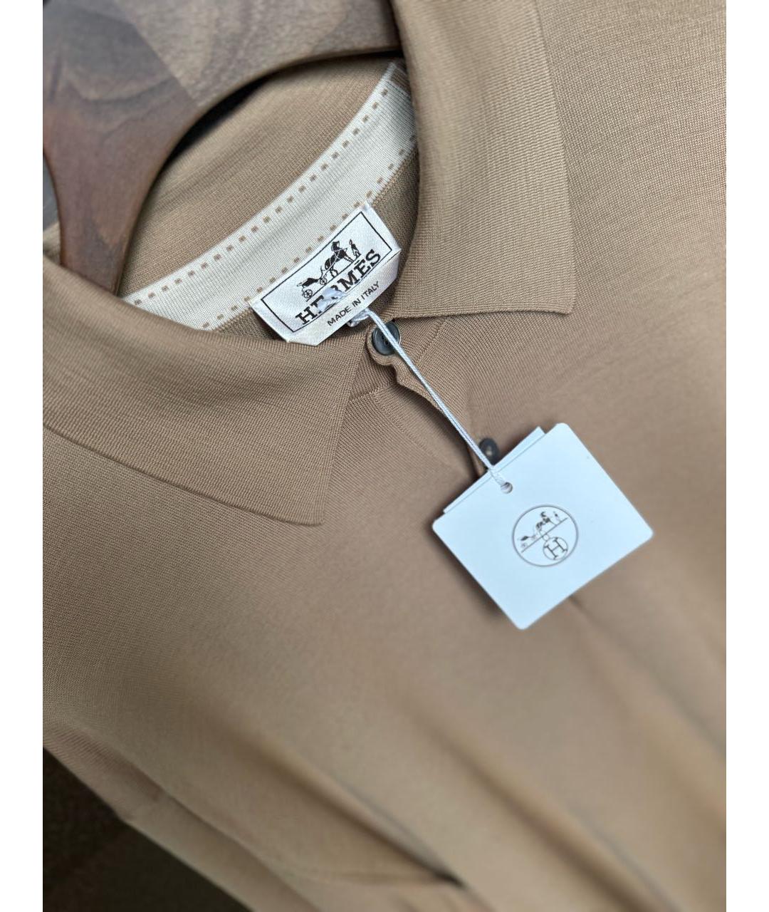 HERMES Бежевый шерстяной джемпер / свитер, фото 3