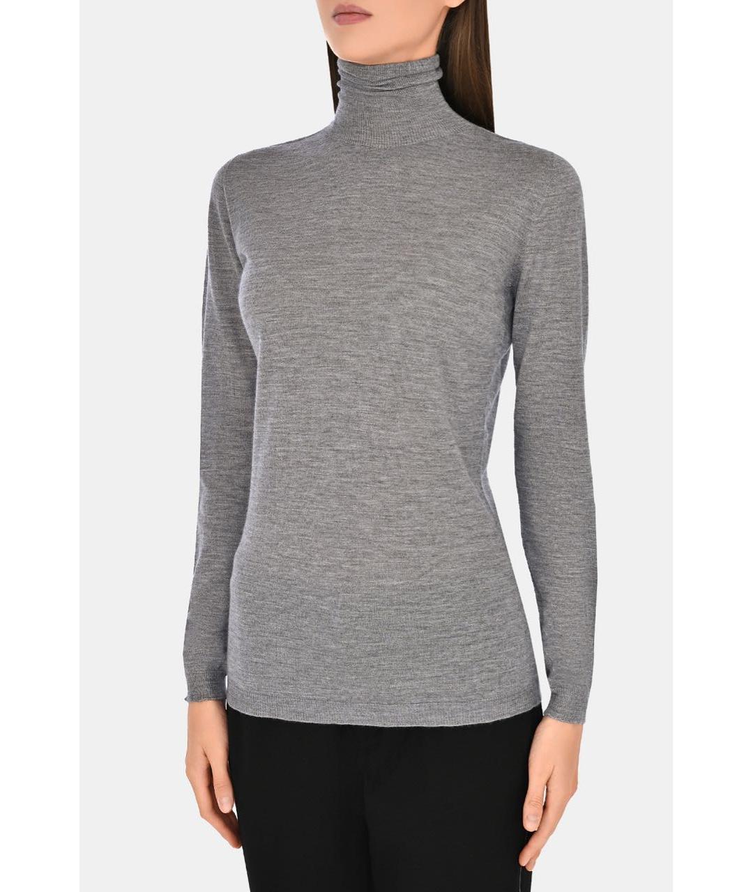 FABIANA FILIPPI Серая кашемировая водолазка, фото 7