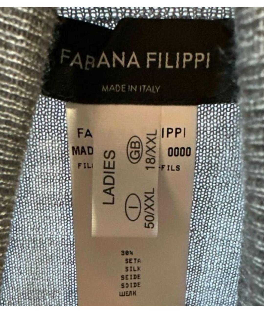 FABIANA FILIPPI Серая кашемировая водолазка, фото 3