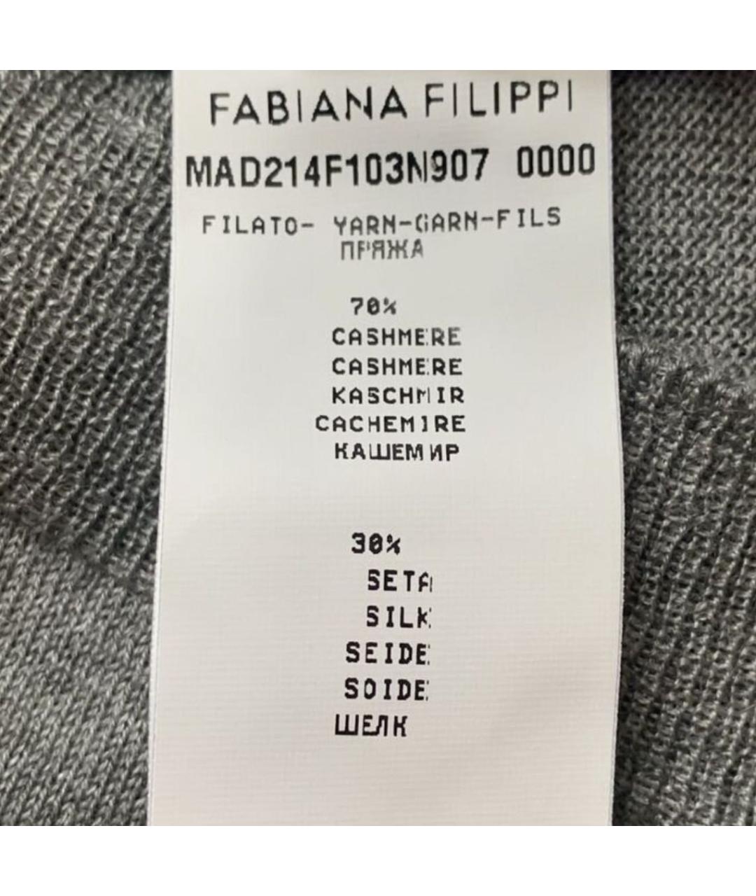 FABIANA FILIPPI Серая кашемировая водолазка, фото 5