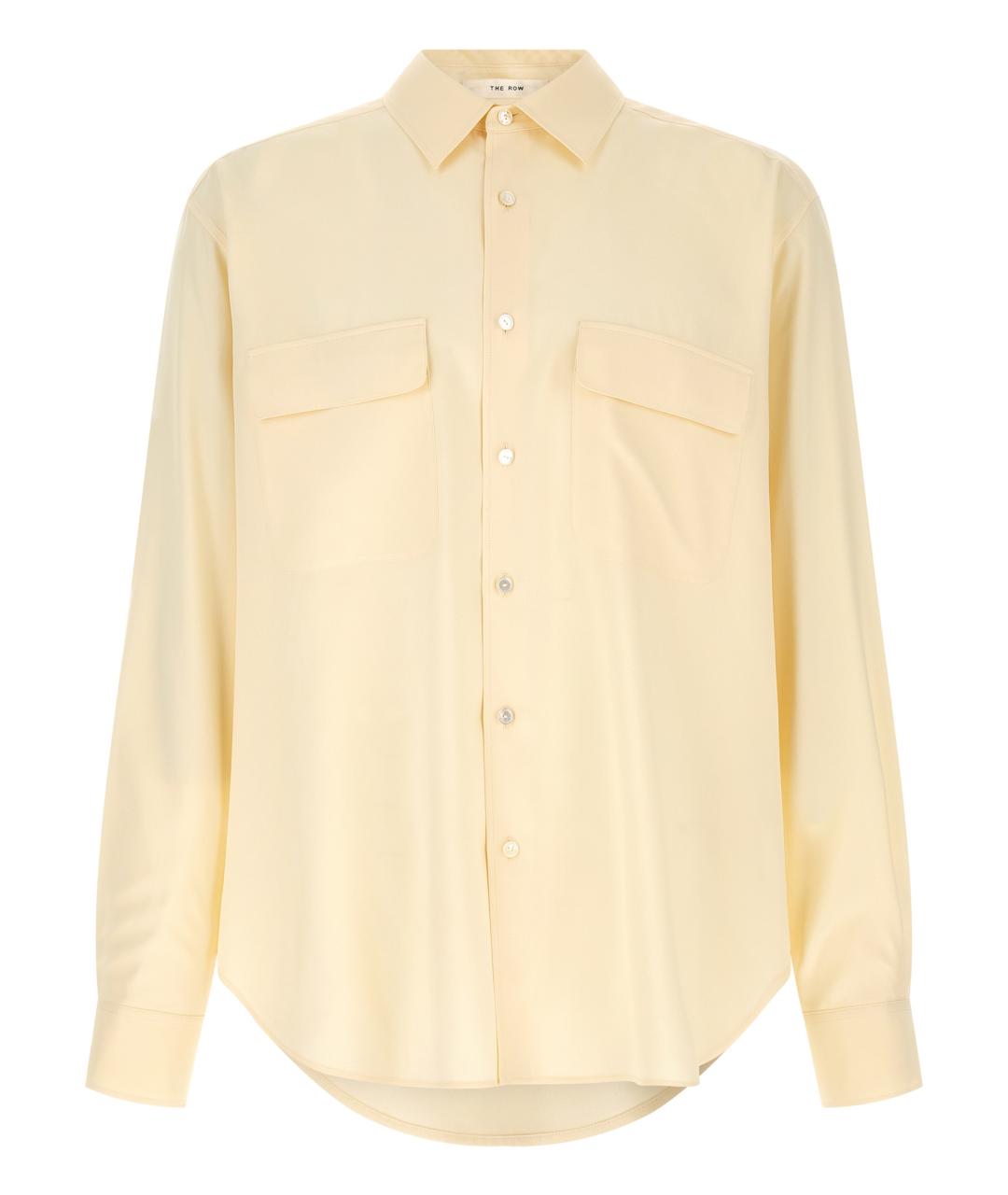THE ROW Желтая шелковая кэжуал рубашка, фото 1