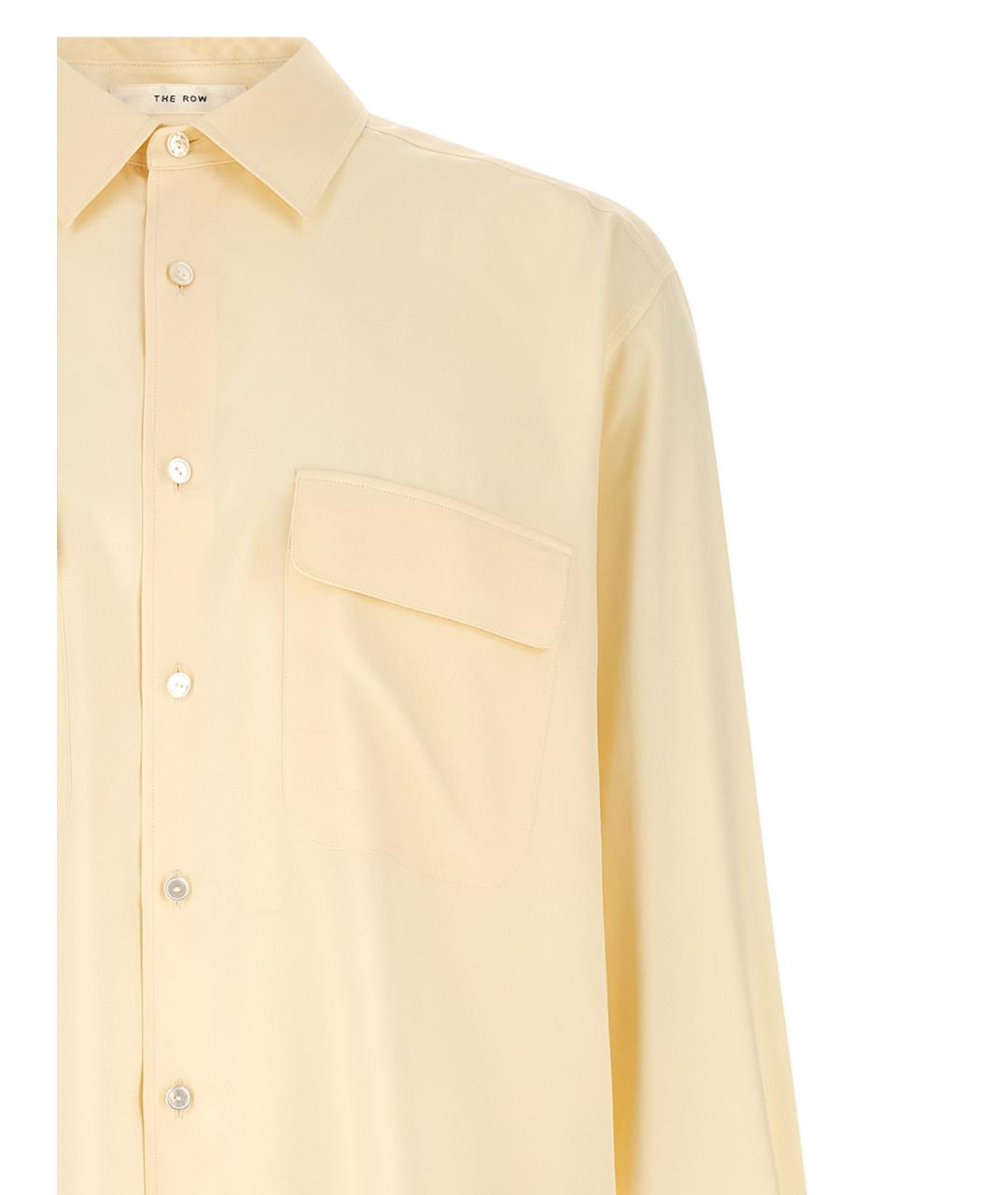 THE ROW Желтая шелковая кэжуал рубашка, фото 3