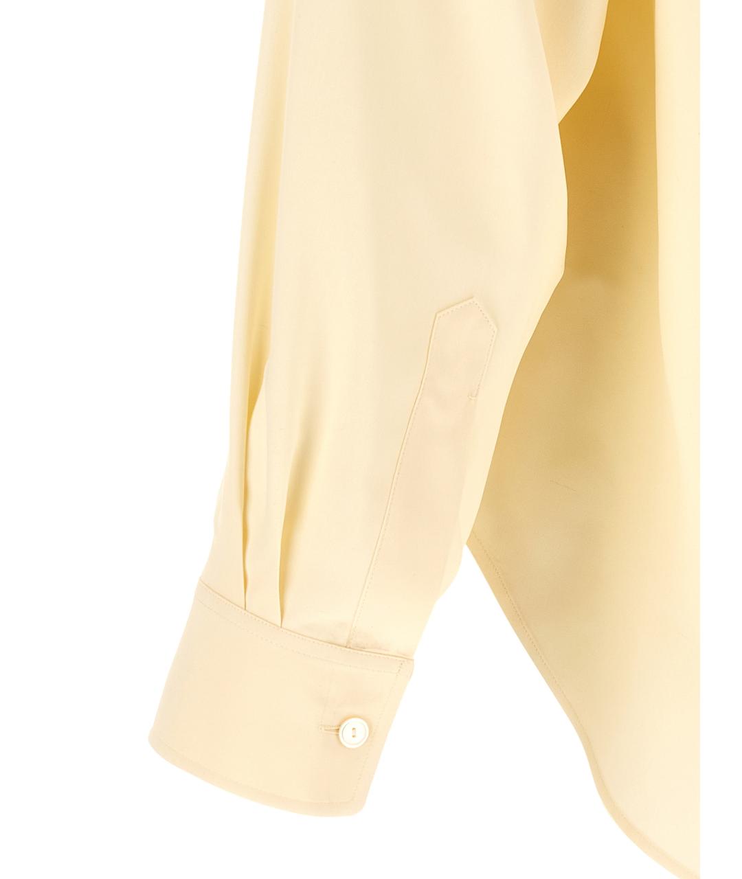 THE ROW Желтая шелковая кэжуал рубашка, фото 4