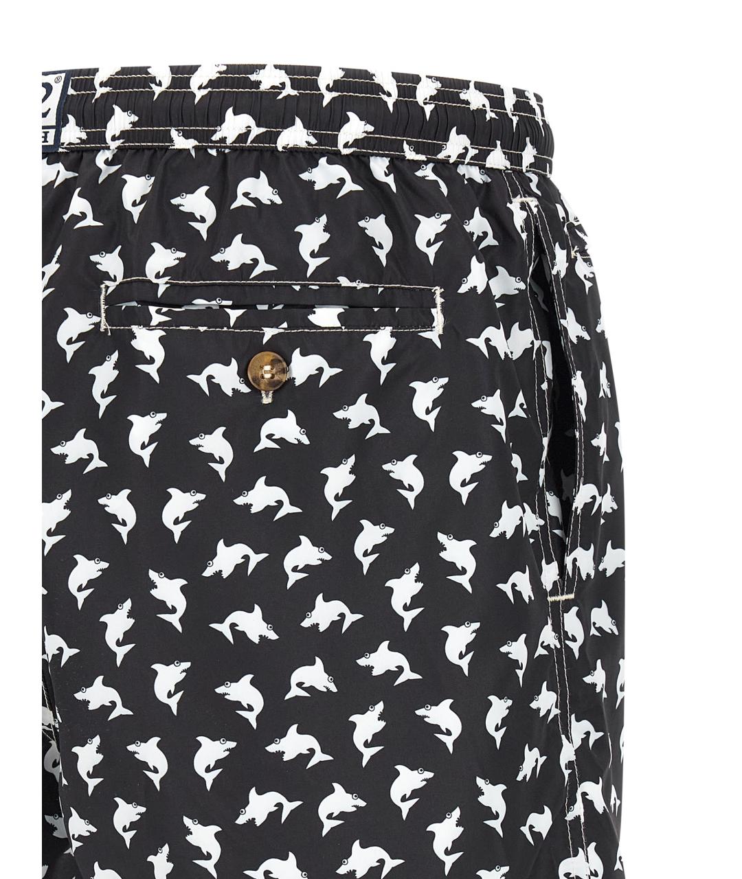 MC2 SAINT BARTH Мульти полиэстеровые шорты, фото 4