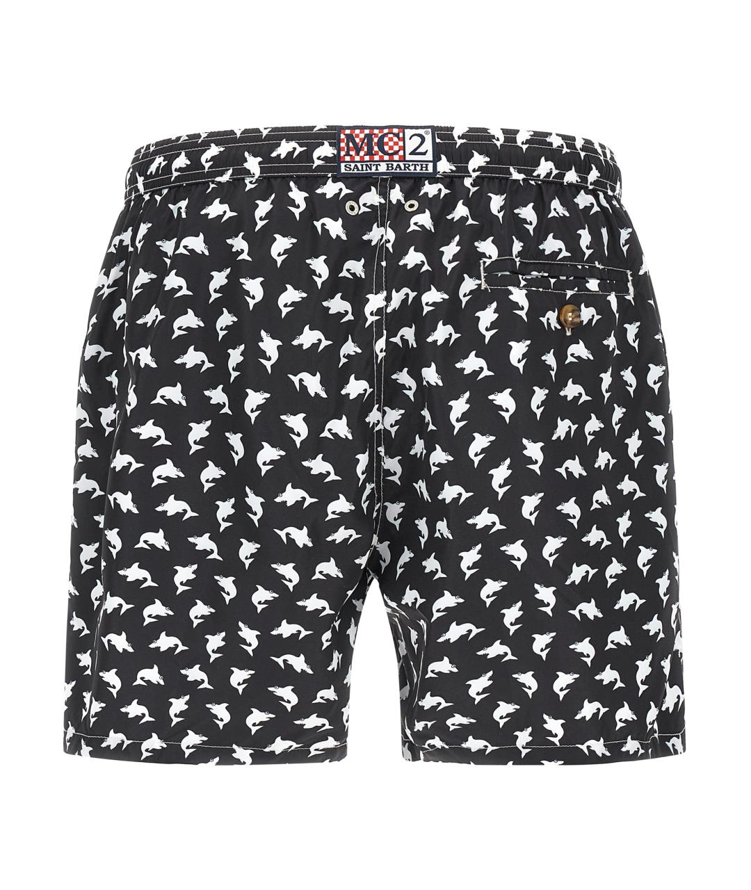 MC2 SAINT BARTH Мульти полиэстеровые шорты, фото 2