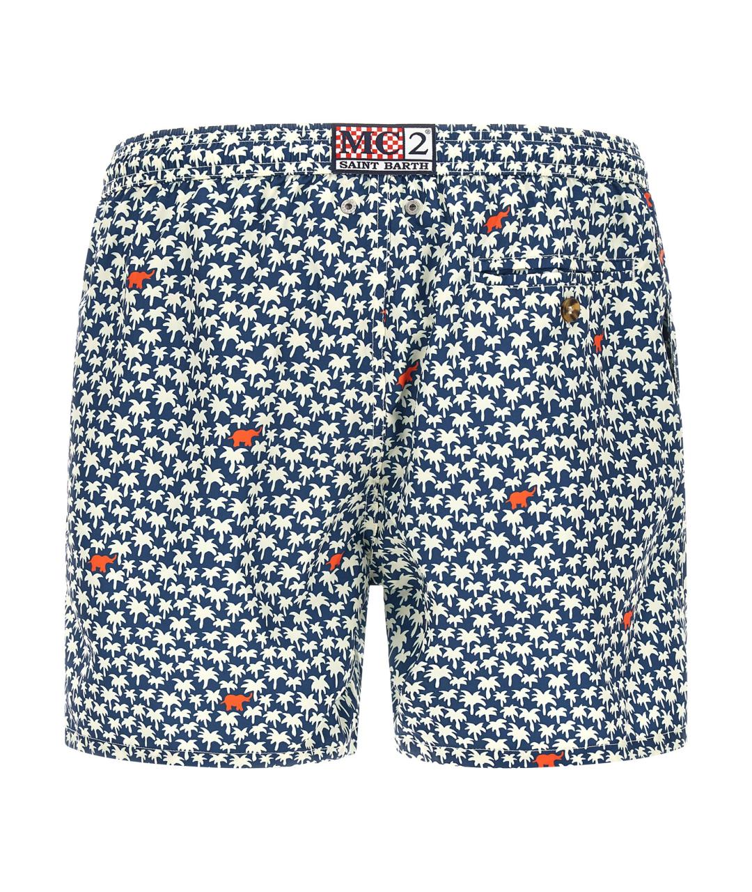 MC2 SAINT BARTH Мульти полиэстеровые шорты, фото 2