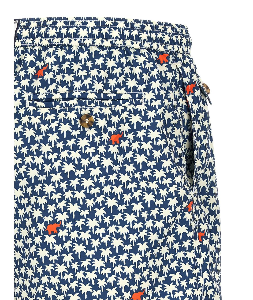 MC2 SAINT BARTH Мульти полиэстеровые шорты, фото 4