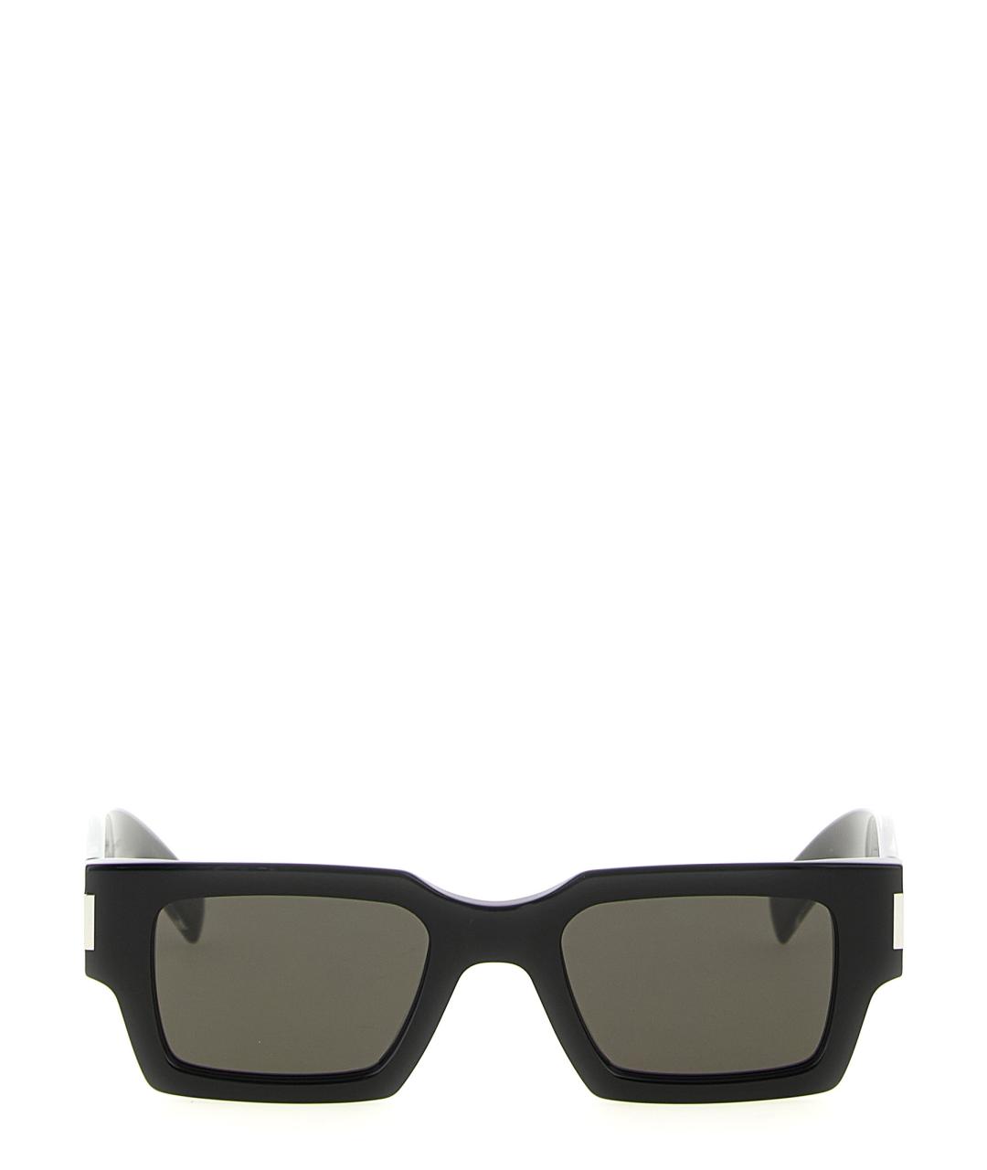 SAINT LAURENT Черные пластиковые солнцезащитные очки, фото 2