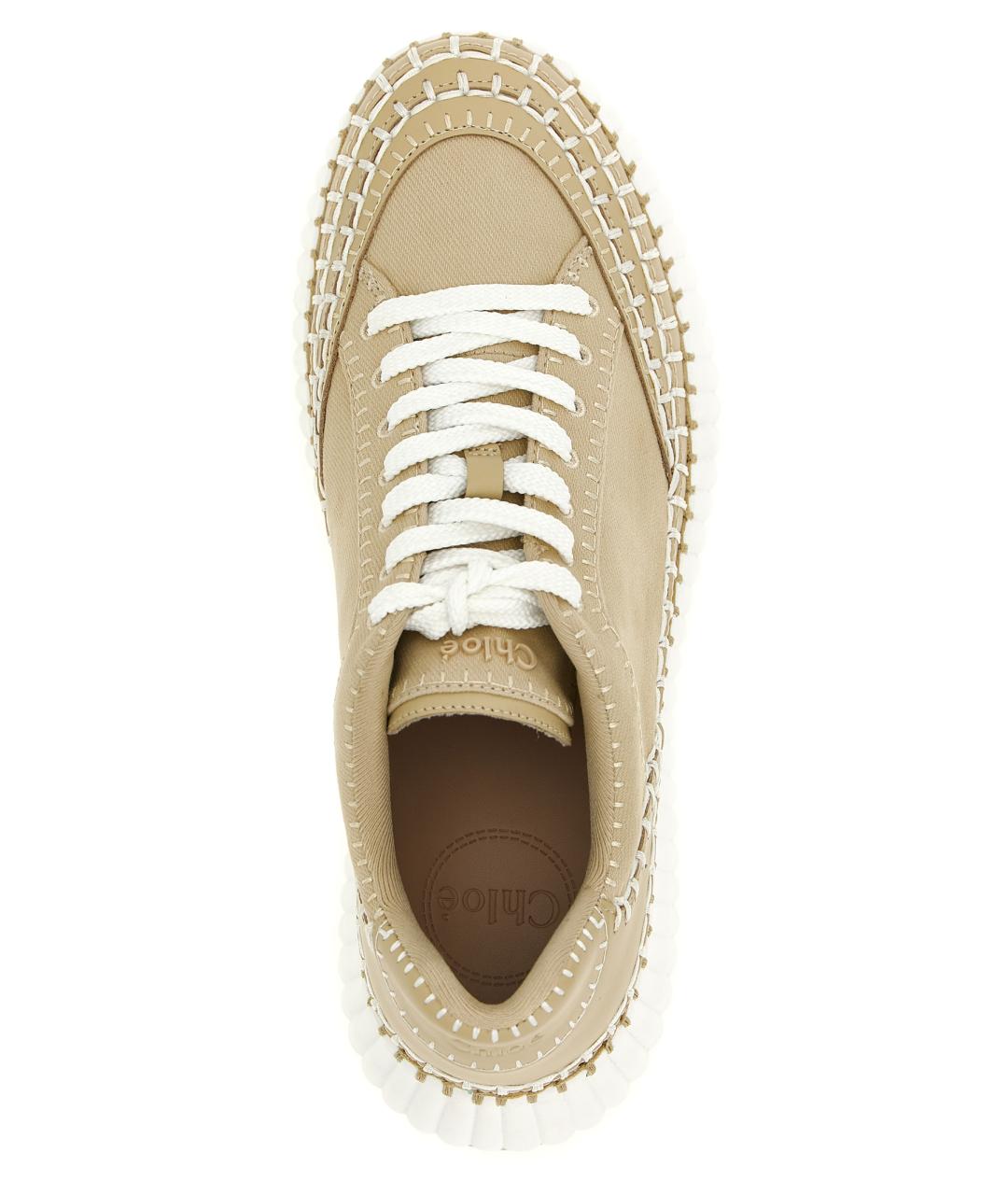 CHLOE Бежевые текстильные эспадрильи, фото 4