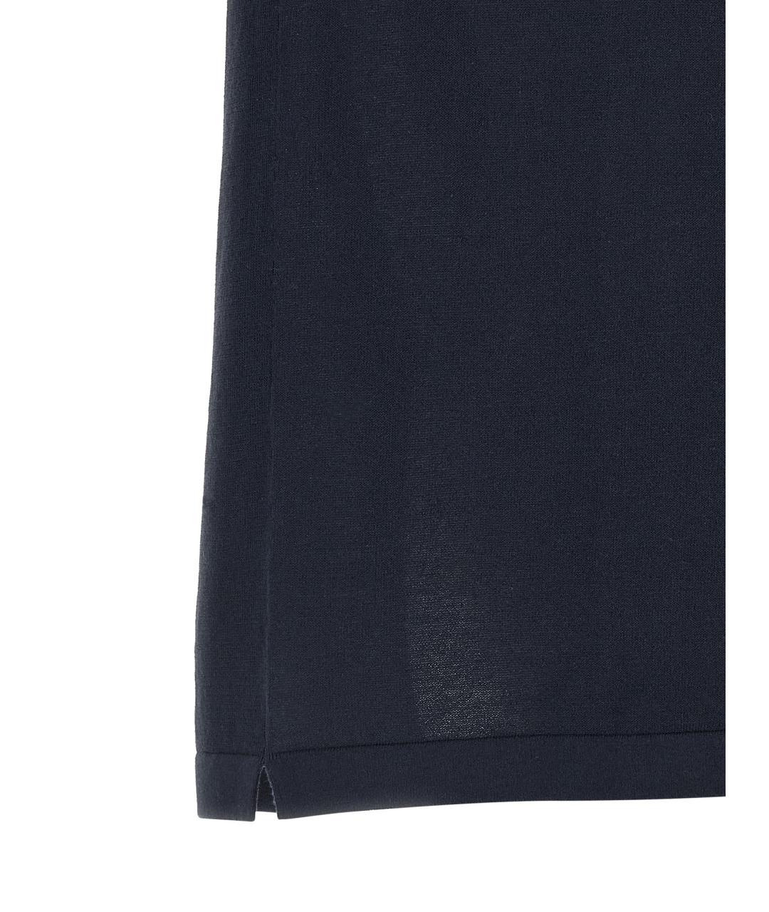 MC2 SAINT BARTH Синее хлопковое поло с коротким рукавом, фото 4