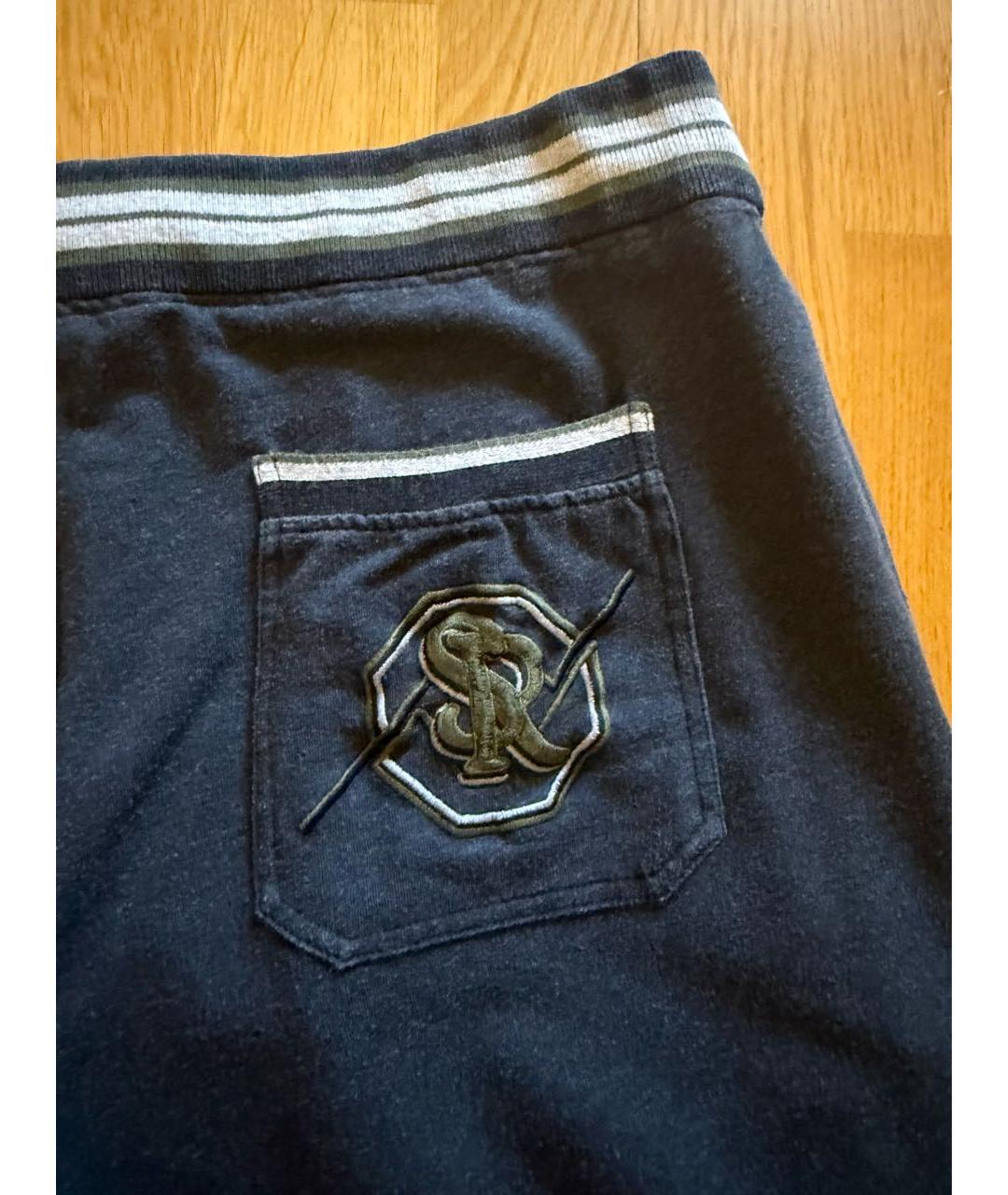 STEFANO RICCI Серые хлопко-эластановые повседневные брюки, фото 5