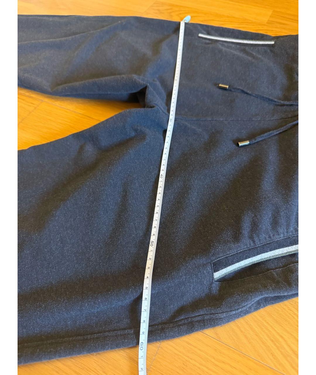 STEFANO RICCI Серые хлопко-эластановые повседневные брюки, фото 8